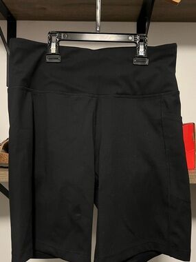 DKNY Black High-Waist Bike Shorts